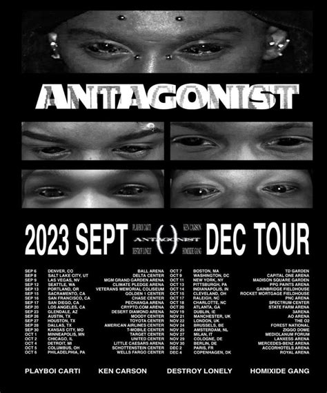 anstehende veranstaltungen für playboi carti|Tour